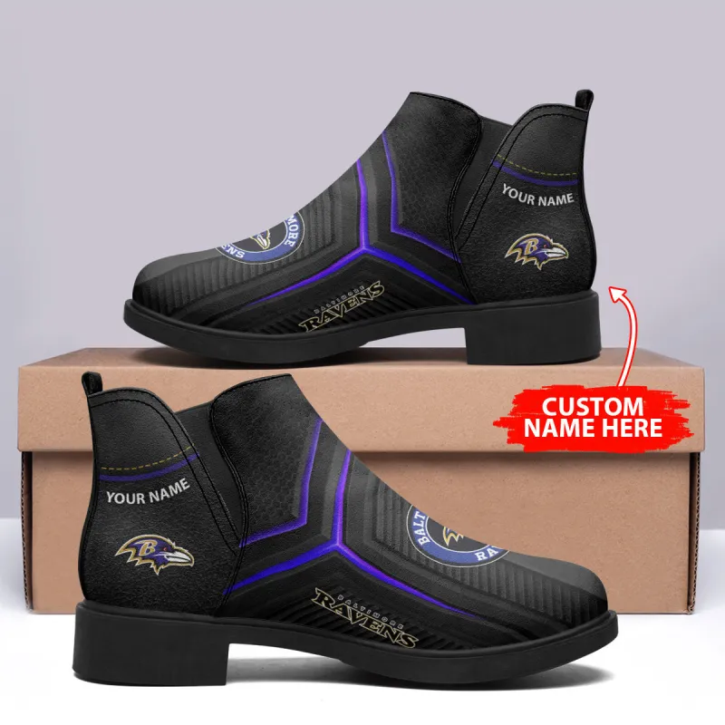 Baltimore Ravens Personalized Comfort Fashion Short Boots