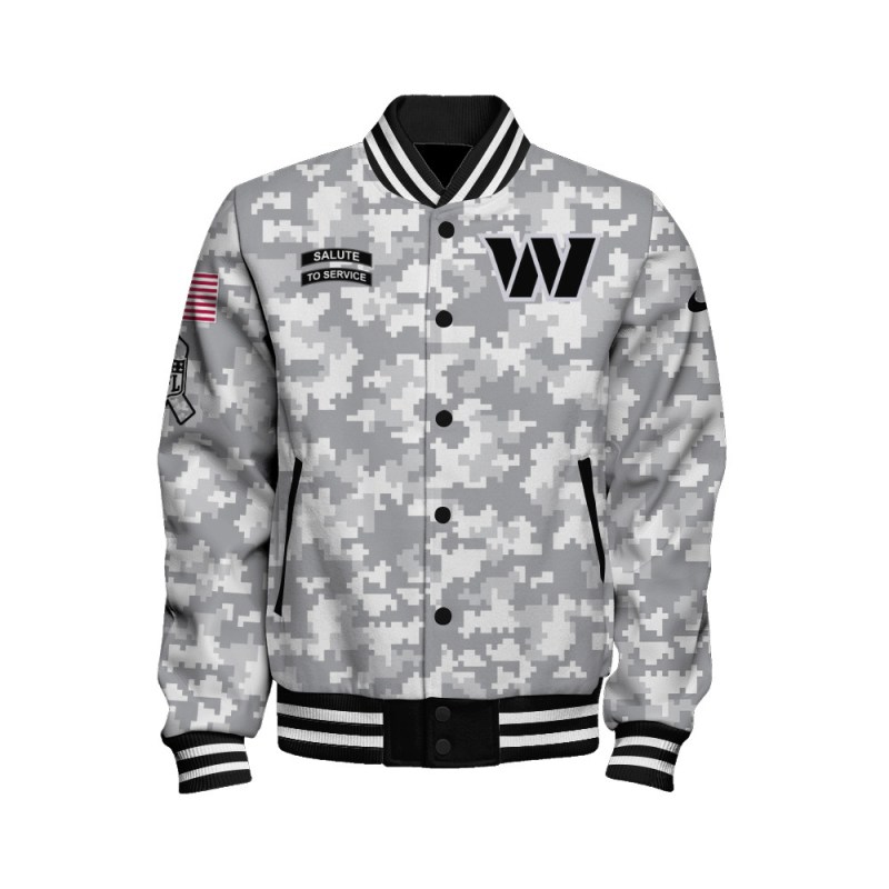 Washington Commanders Varsity Jacket Back