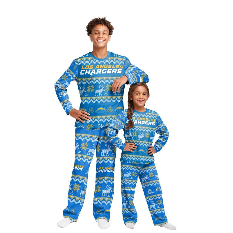 Los Angeles Chargers Family Holiday Pajamas - Image 4