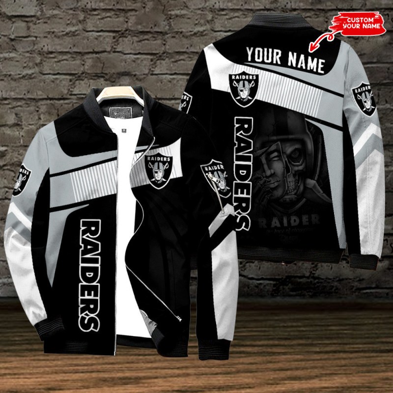 Las Vegas Raiders Personalized Bomber Jacket