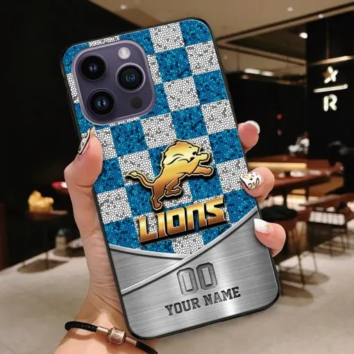 Custom Detroit Lions Phone Case