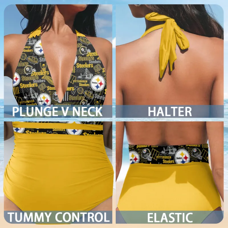 Pittsburgh Steelers Swimsuit Back