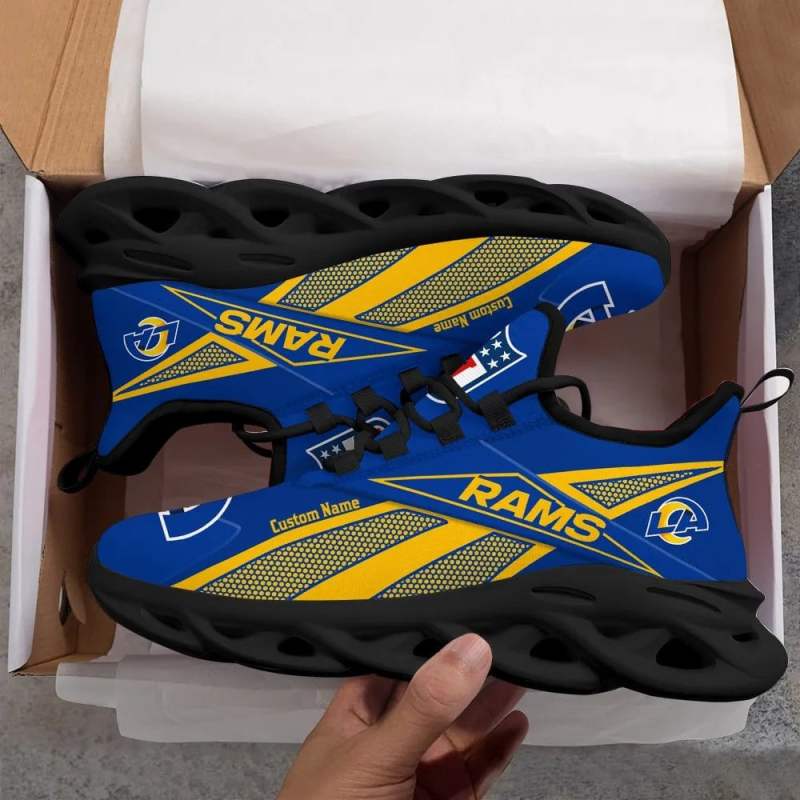 Los Angeles Rams Personalized Yezy Running Sneakers