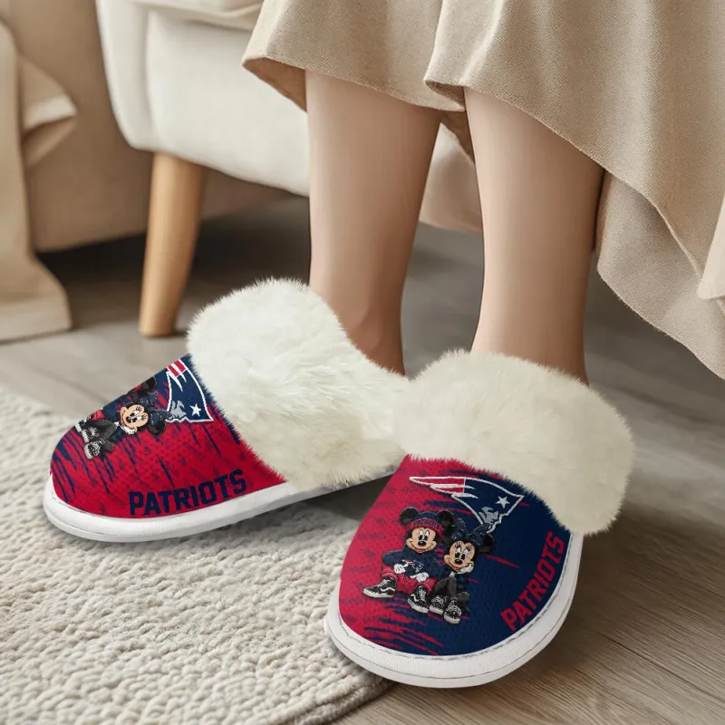 New England Patriots Cozy Slippers