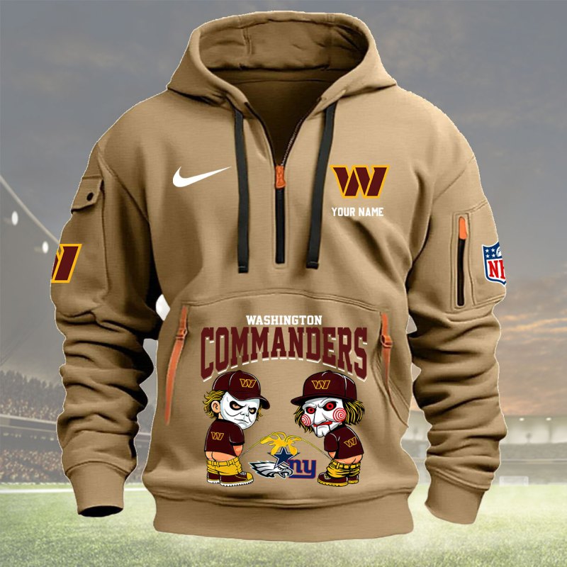 Khaki Washington Commanders Hoodie