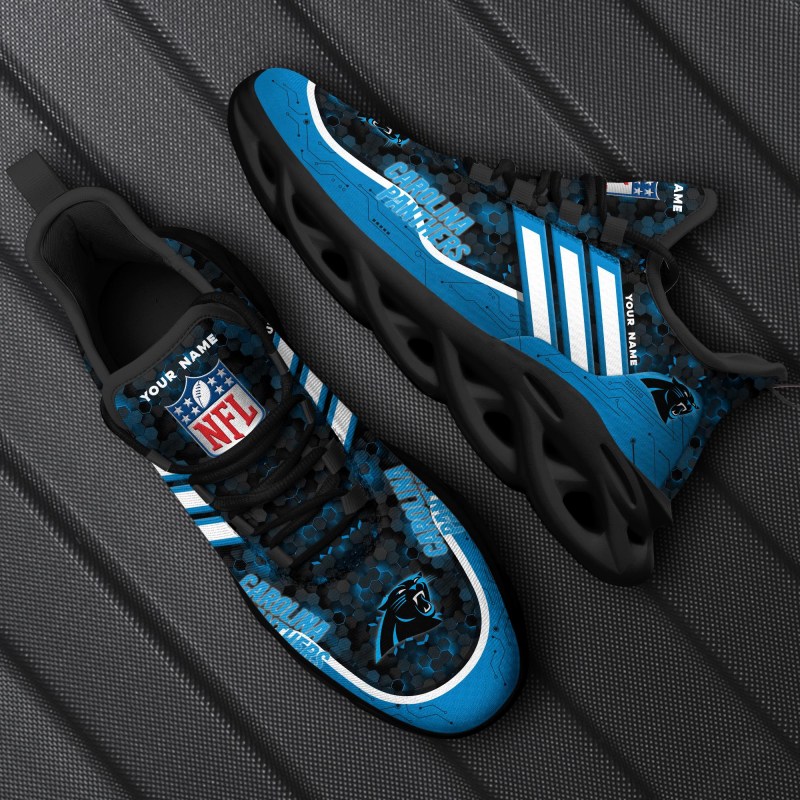 Carolina Panthers Yezy Running Sneakers