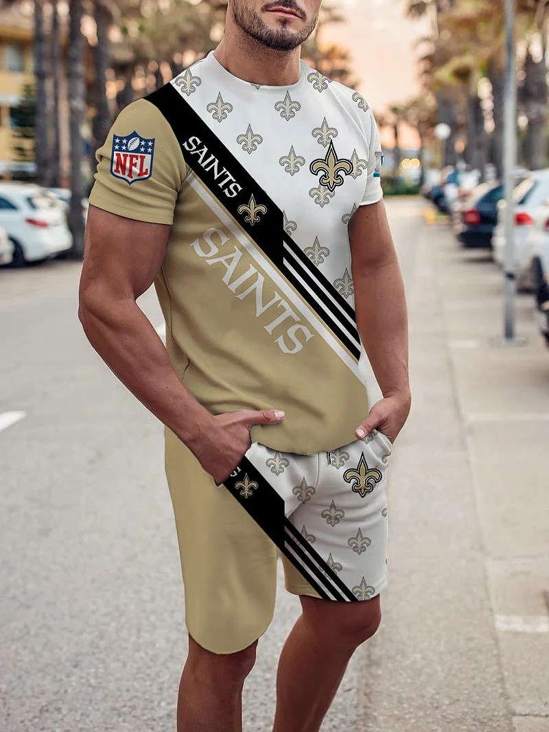 New Orleans Saints T-shirt and Shorts