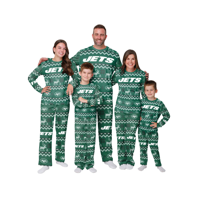 New York Jets Family Holiday Pajamas Image 1