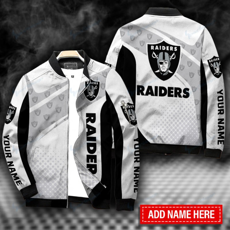 Las Vegas Raiders Personalized Bomber Jacket