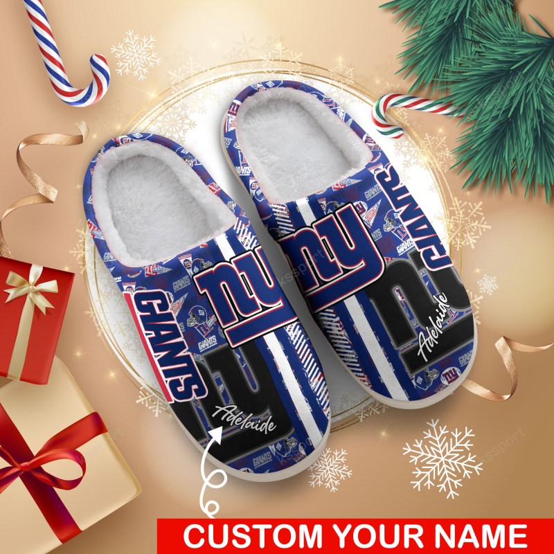 New York Giants Personalized Slipper
