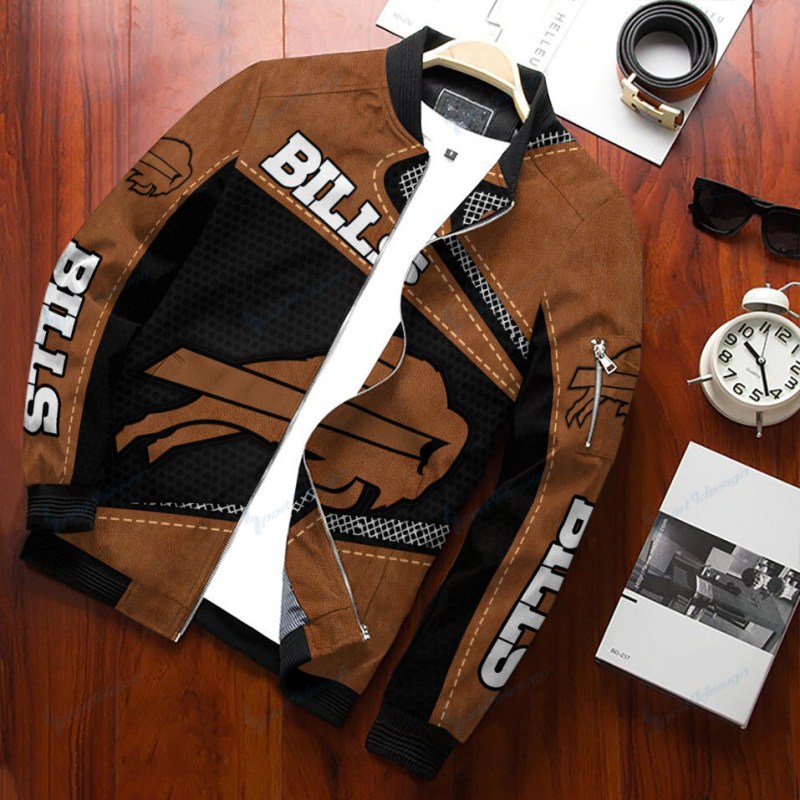 Buffalo Bills Personalized Bomber Jacket - Detail