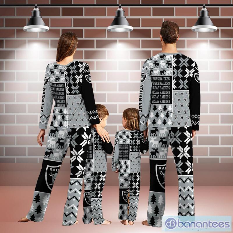 Las Vegas Raiders Pajamas - Cozy Christmas Pajama Set
