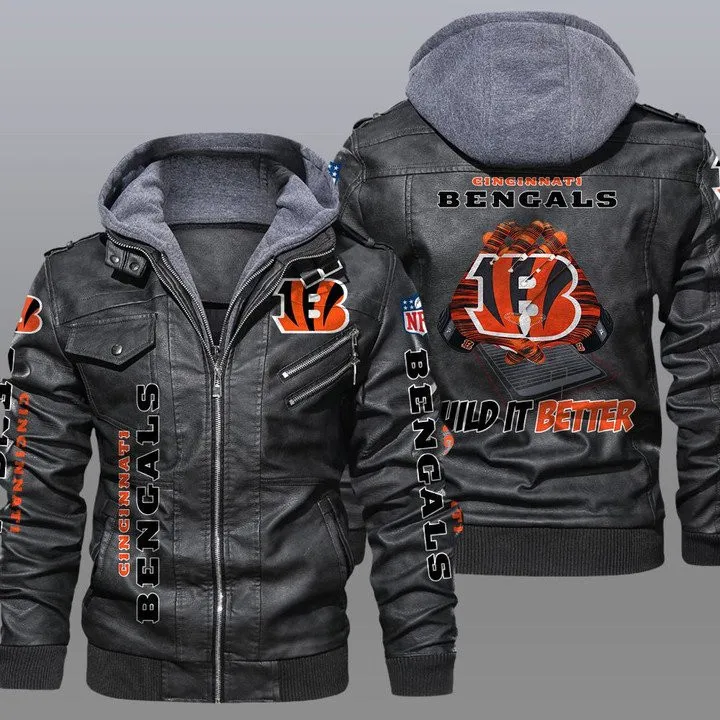 Cincinnati Bengals Leather Jacket