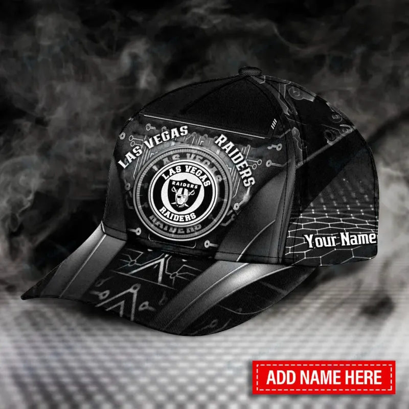 Las Vegas Raiders Personalized Classic Cap Detail