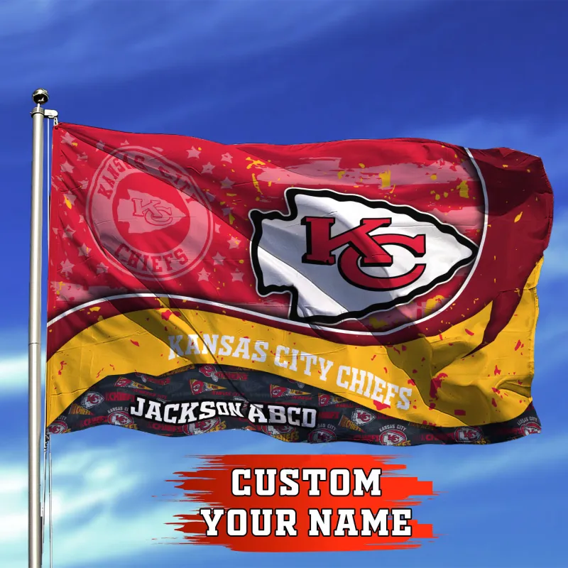 Kansas City Chiefs Personalized Flag