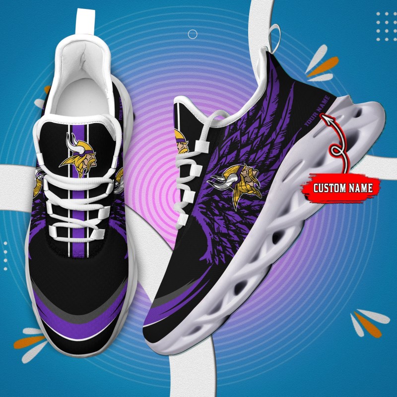 Minnesota Vikings Personalized Yezy Running Sneakers