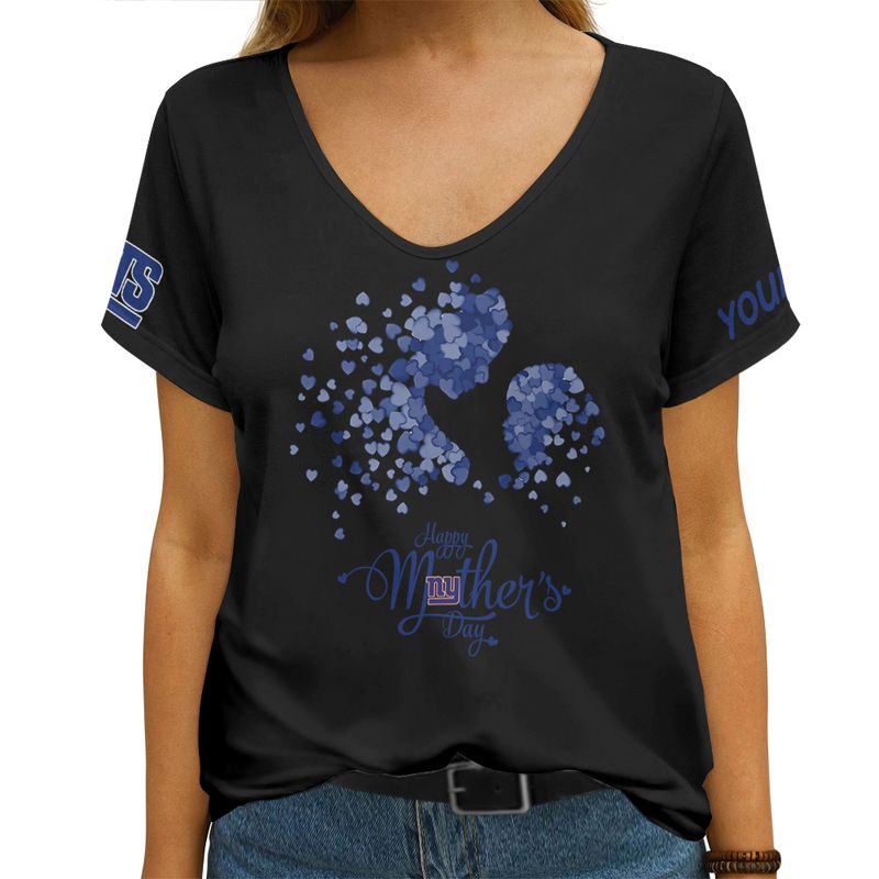 New York Giants Women's V-Neck T-Shirt