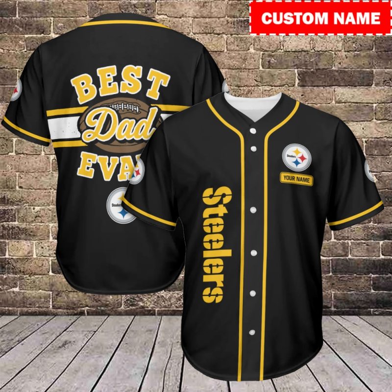 Pittsburgh Steelers Personalized Baseball Jersey
