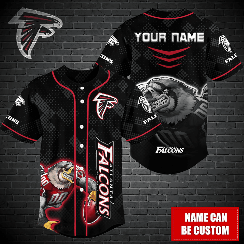 Atlanta Falcons Personalized Baseball Jersey