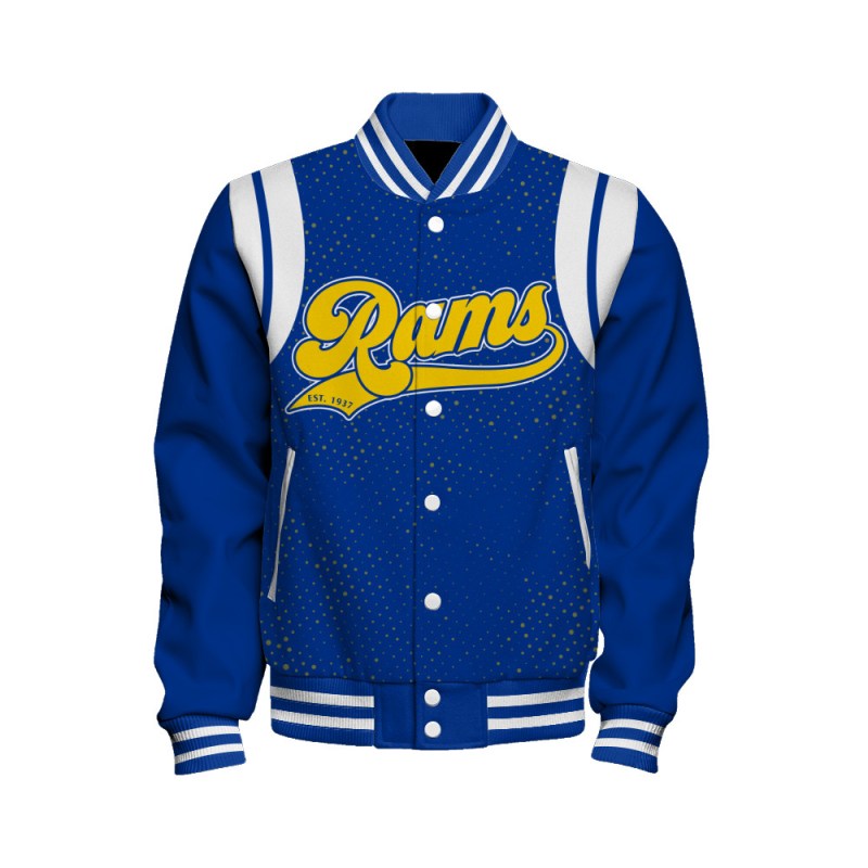 Los Angeles Rams Varsity Jacket Side View
