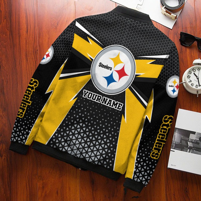 Pittsburgh Steelers Bomber Jacket Detail