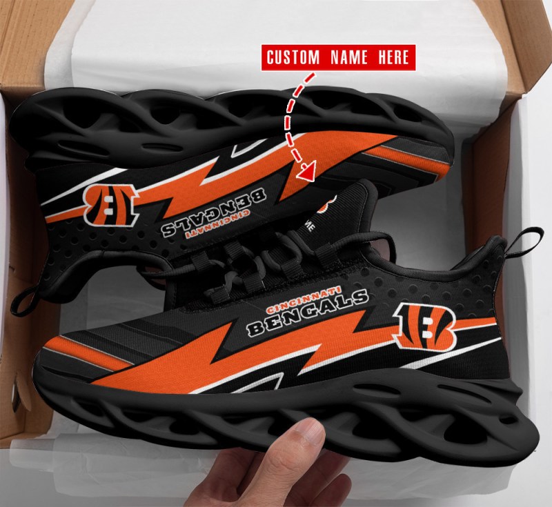 Cincinnati Bengals Personalized Yezy Running Sneakers