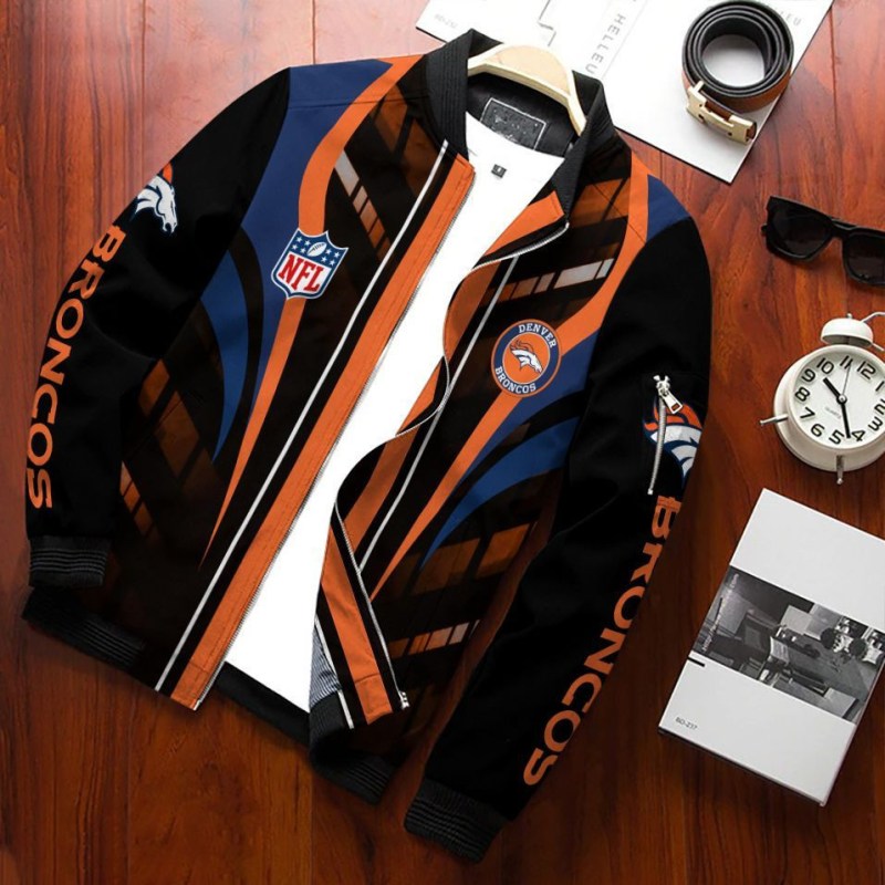 Denver Broncos Bomber Jacket Front View