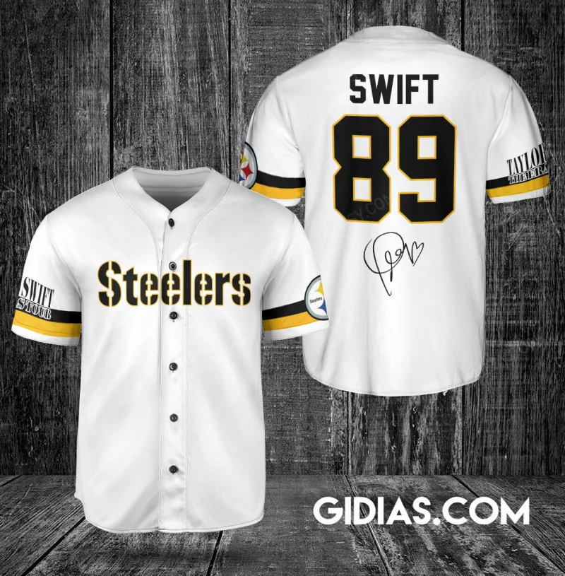 Pittsburgh Steelers Taylor Swift Baseball Jersey - Custom #89
