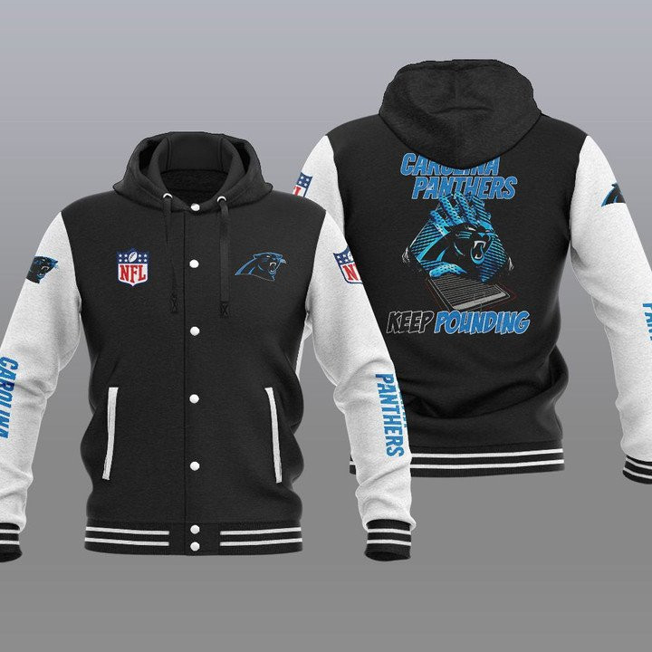 Carolina Panthers Hooded Button Jacket