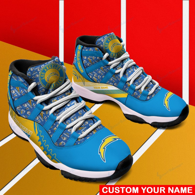 Los Angeles Chargers Personalized AJD11 Sneakers