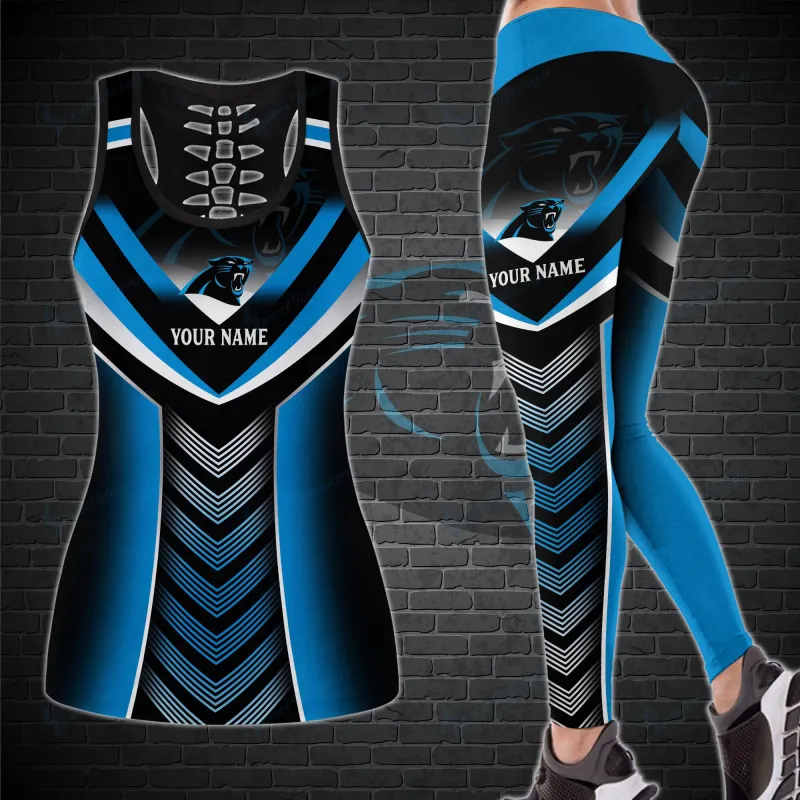 Personalized Carolina Panthers Leggings