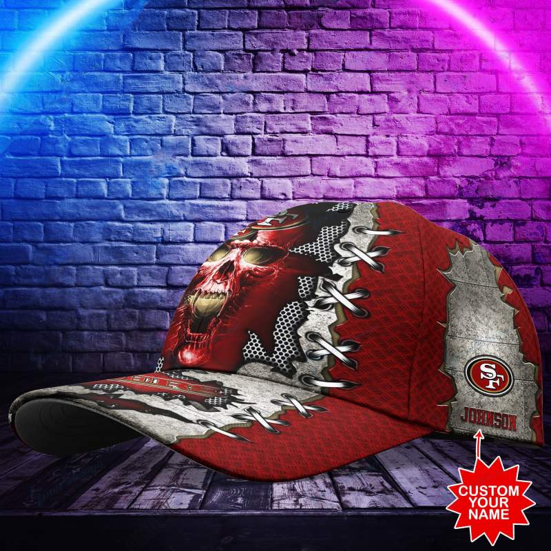 San Francisco 49ers Personalized Classic Cap Top View