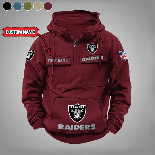 Las Vegas Raiders Personalized Hoodie - Red