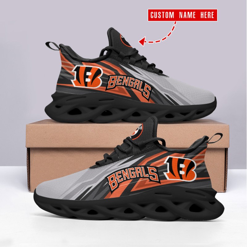 Cincinnati Bengals Yezy Sneakers Side View