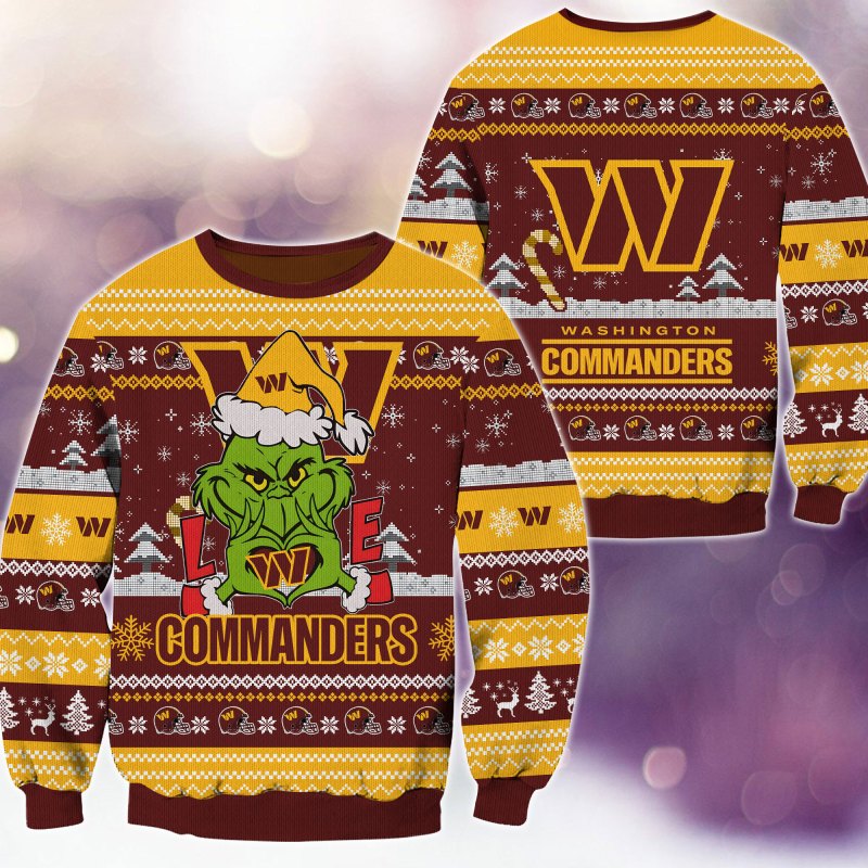 Washington Commanders Ugly Christmas Sweater 2