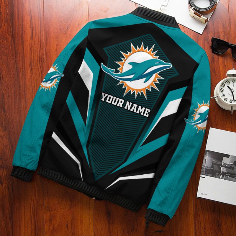 Miami Dolphins Personalized Bomber Jacket