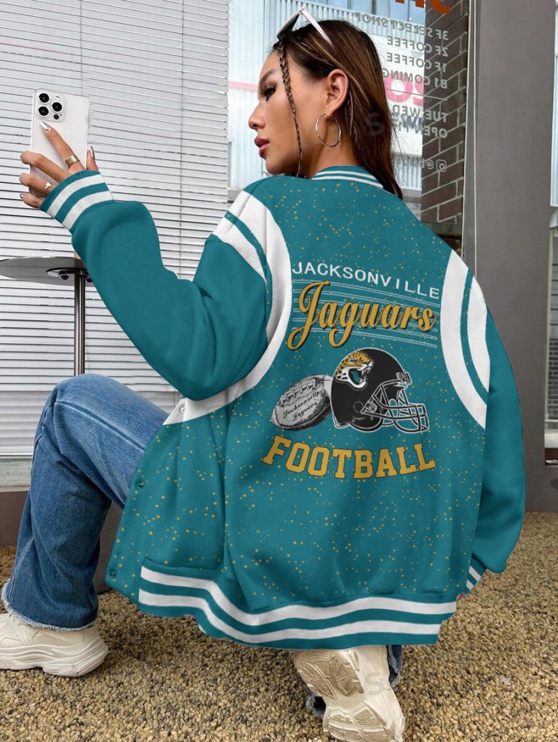 Jacksonville Jaguars Varsity Jacket Back View