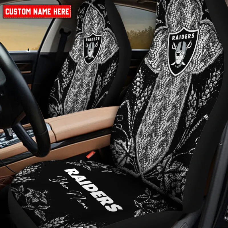 Las Vegas Raiders Personalized Car Seat Covers