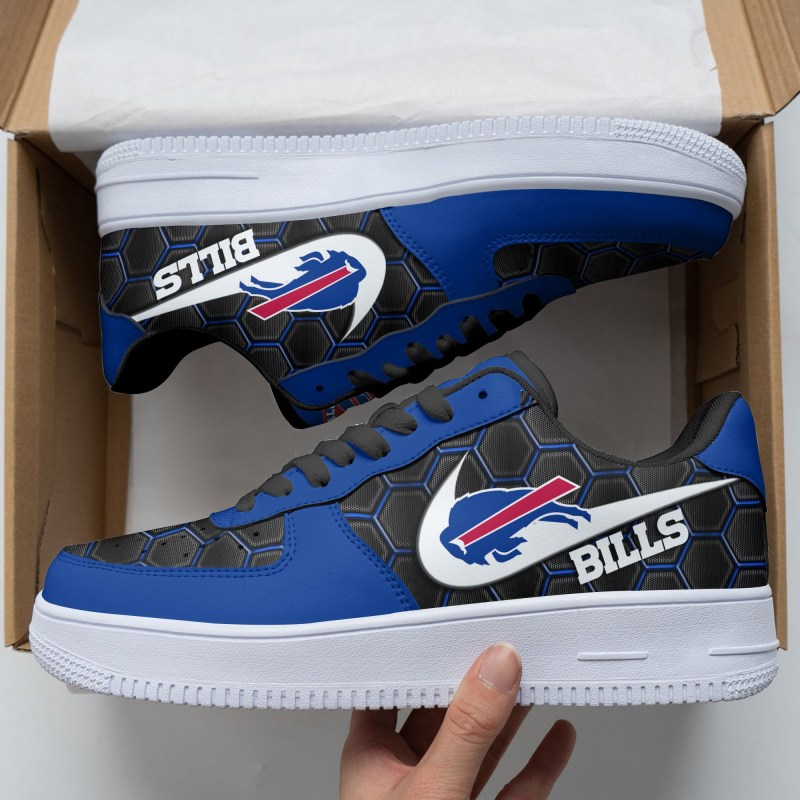 Buffalo Bills AF1 Shoes Side View
