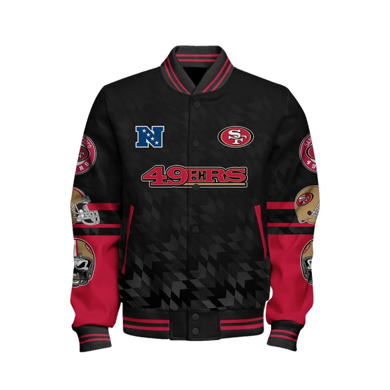 San Francisco 49ers Varsity Jacket Detail