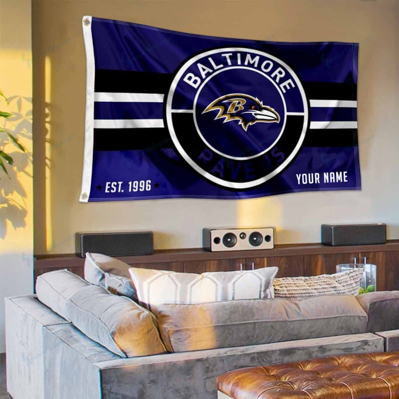 Baltimore Ravens Personalized Flag