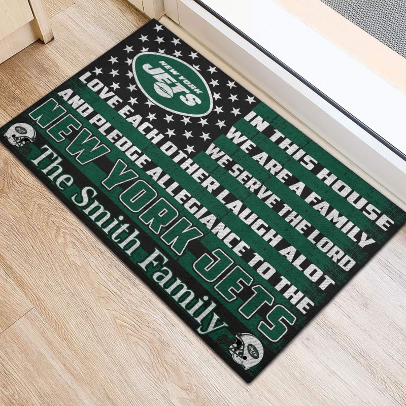 New York Jets Doormat Side View