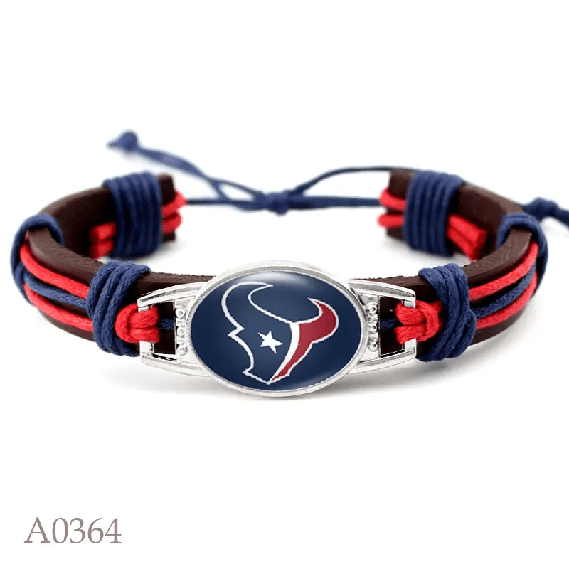 Houston Texans Leather Bracelet