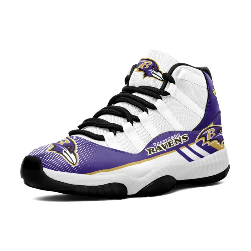 Baltimore Ravens AJD11 Sneakers - Back View