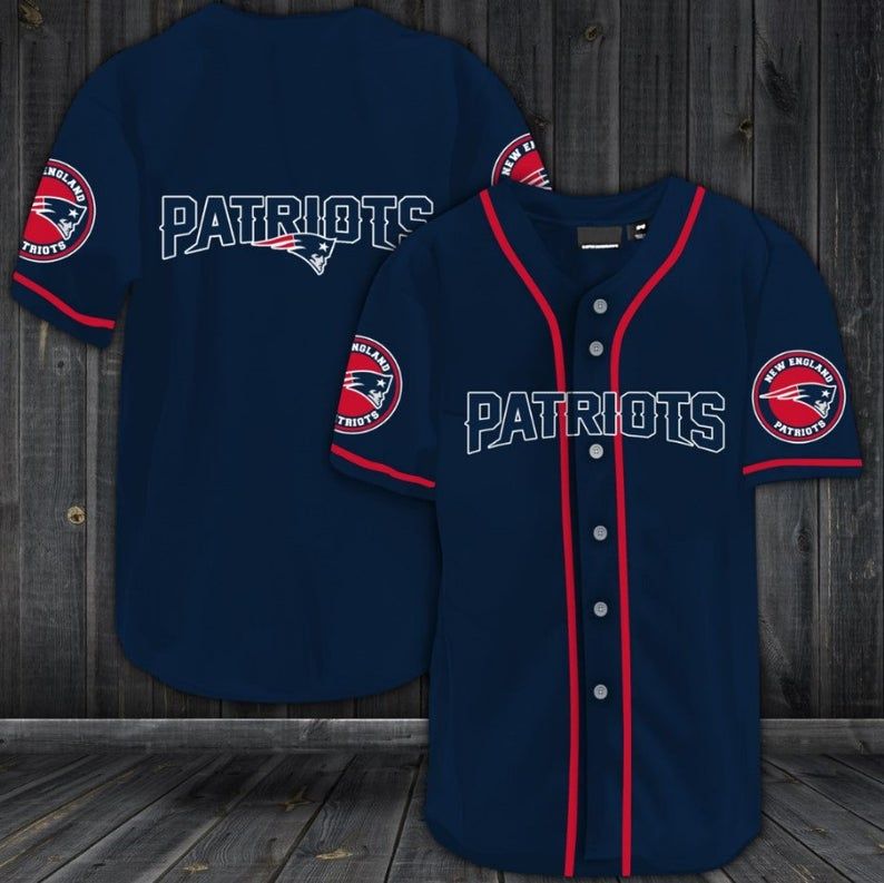 Personalized New England Patriots Baseball Jersey
