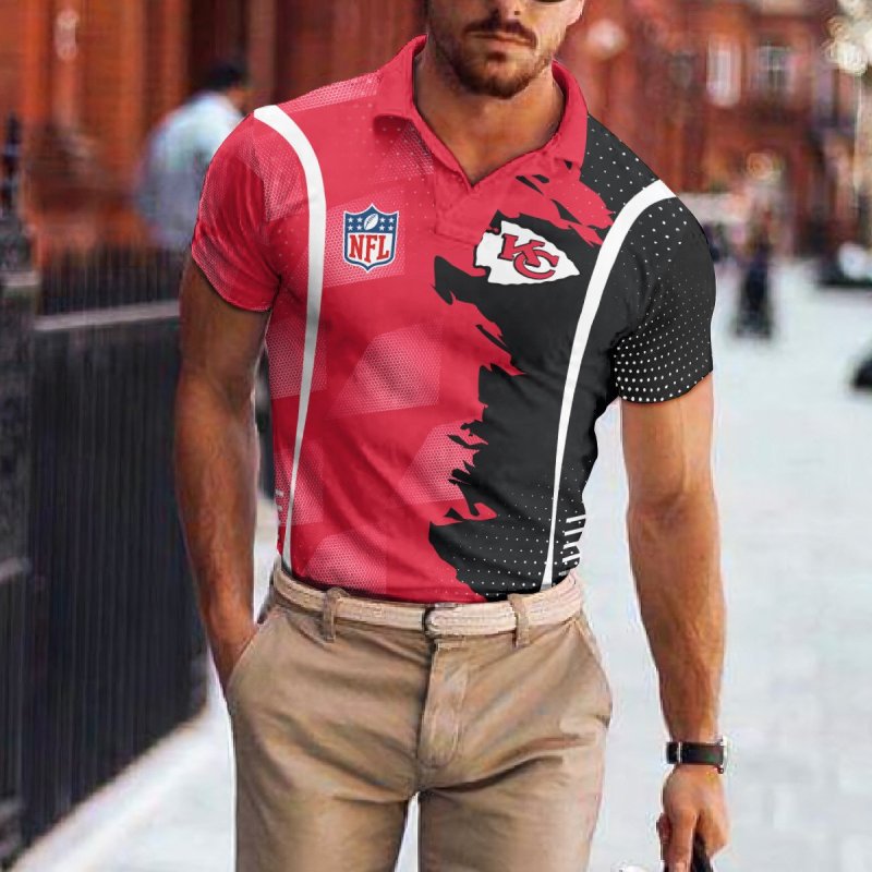 Kansas City Chiefs Polo T-shirt - Back View
