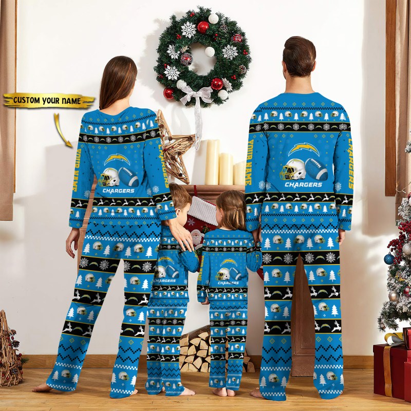 Los Angeles Chargers Pajamas Set for Football Fans