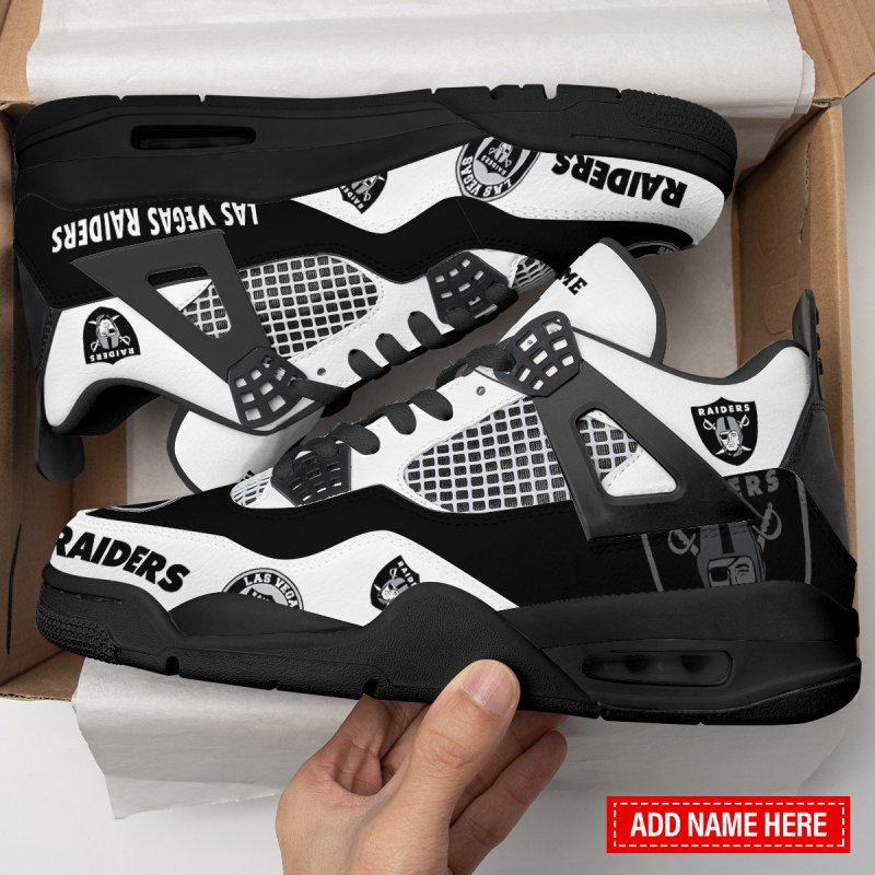 Las Vegas Raiders AJ4 Sneakers Showcase