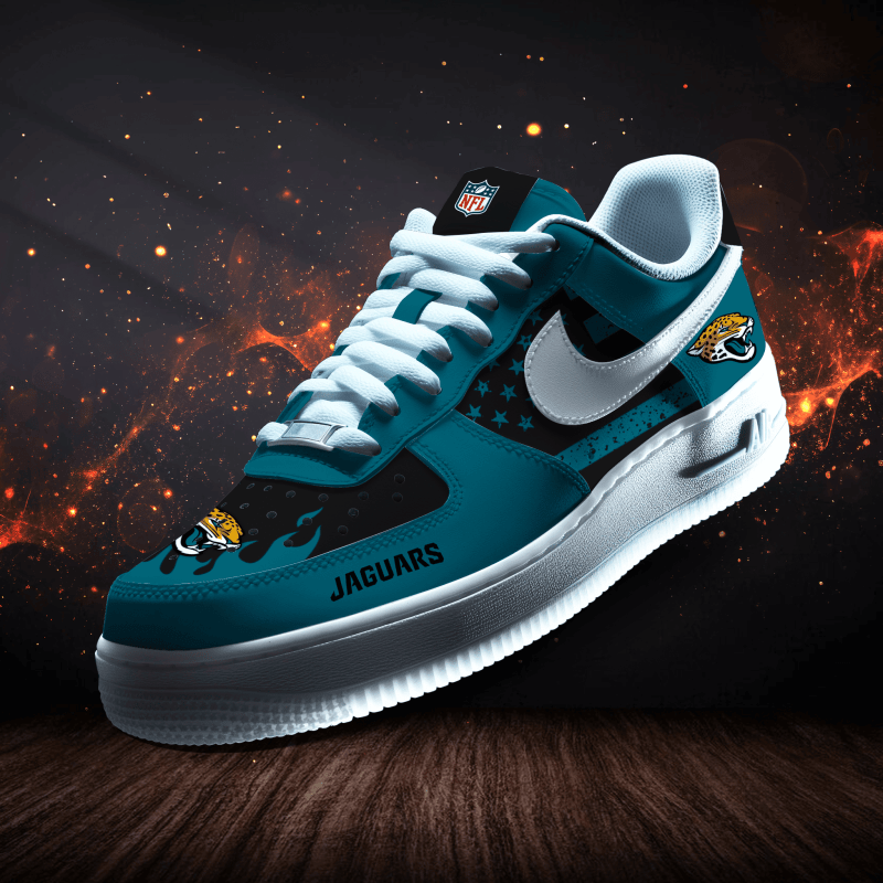 Jacksonville Jaguars Personalized AF1-1 Logo Pattern Sneakers