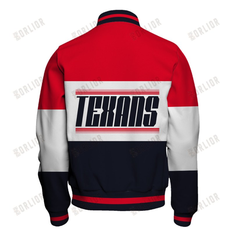 Houston Texans Varsity Jacket Detail View
